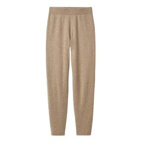 VEN STORE Cashmere Pants Beige Women's Size Small Pull On Trousers Soft Luxury